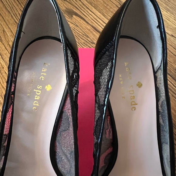 Kate Spade Black Lace Heels - Picture 4 of 11